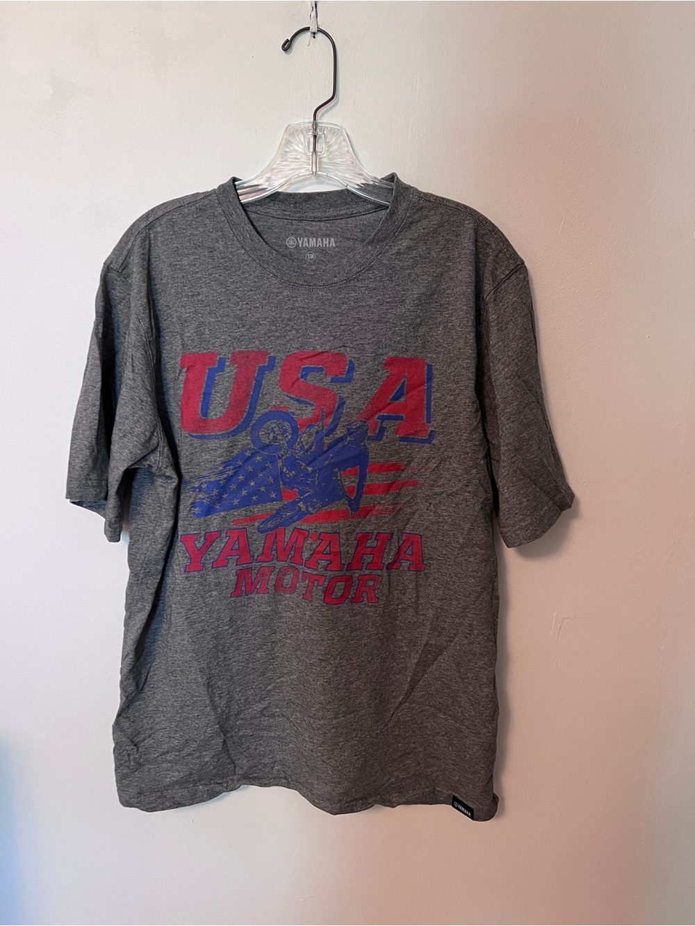 Yamaha USA Heather Gray Patriotic YZ Tee